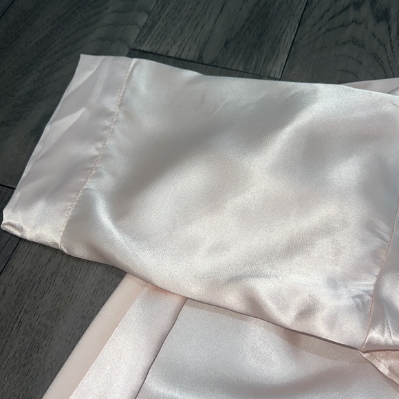 Custom Gabriella rhinestone name silk like toddler girl robe - Picture 4 of 7